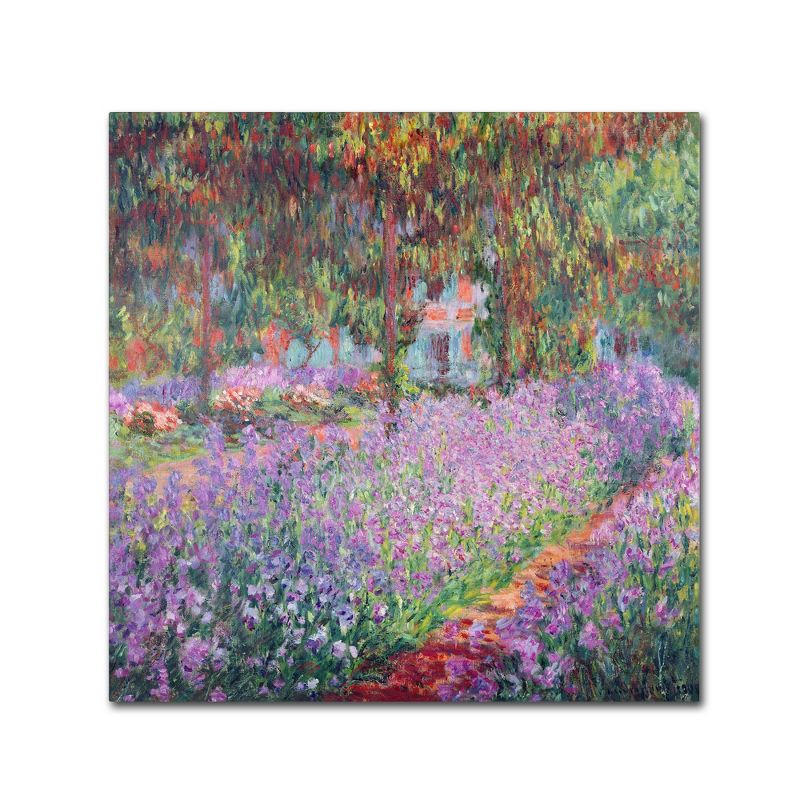 Trademark Fine Art - Claude Monet 'The Artist's Garden at Giverny' Canv, 2 of 4