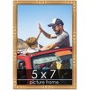 PosterPalooza | 5x7 Thin Bamboo Picture Frame, UV Acrylic, 2 Finishes - Gold and Brown - 2 of 4
