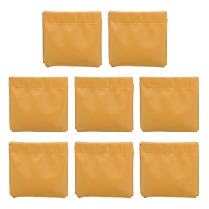 Unique Bargains Mini Waterproof PU Leather Portable Mini Cosmetic Bags 8 Pcs - 1 of 4