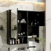 NicBex Wall Mounted Bathroom Storage Cabinet with Mirror,Modern Bathroom Wall Cabinet with Towels Bar,Bathroom Medicine Cabinet for Bathroom - 2 of 4