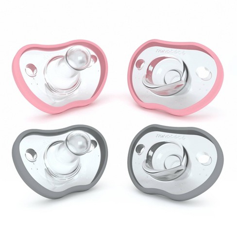 Nanobebe 4pk Flexy Pacifier 0-3m - Pink/gray : Target