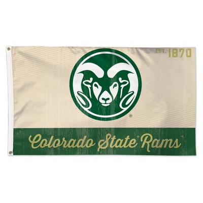 Design #2 Colorado State University NCAA 100% Polyester Indoor Outdoor 3 feet x 5 feet Flag 