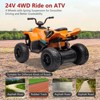 Officially Licensed Mc-Laren Ride on Car, 24V Battery Powered, 4-Wheeler Quad Car Toy ATV for 3-8yrs - 4 of 4
