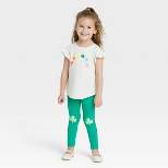 Toddler Girls' Rainbow Clover Top & Leggings Set - Cat & Jack™ Cream