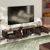MAYEERTY Mid Century Modern TV Stand, TV Console with Storage Cabinets for Living Room Entertainment Center Storage - 3 of 4