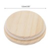 Unique Bargains Lightweight Hole-Free Cup Cover Wood Tone 1Pc - 2 of 4