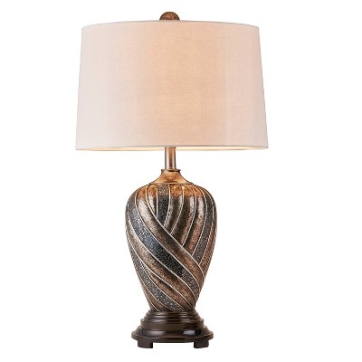 29.75" Antique Polyresin Table Lamp (Includes CFL Light Bulb) Bronze - Ore International