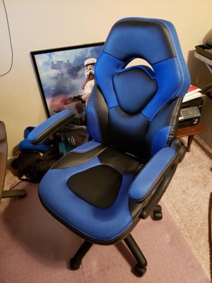 Flash Furniture X40 Gaming Chair Racing Computer Chair With Fully Reclining  Back/arms And Transparent Roller Wheels, Slide-out Footrest : Target