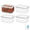 iDesign Small Airtight Canister with Erasable Label - Set of 4 - Clear - 2 of 4