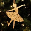 Gallerie II Gold Ballerina Metal Ornament - 3 of 3