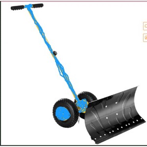 COZONY Steel Reinforced Wheeled Snow Shovel and Pusher - 1 of 1