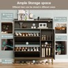 Narrow Shoe Rack, Freestanding Shoe Storage Cabinet with Adjustable Shelf - 3 of 4