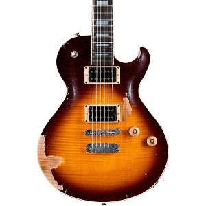 Dean USA Leslie West Tattered and Torn Signature Electric Guitar Transparent Brazilia - 1 of 4