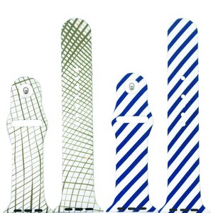 Olivia Pratt 2-Pack Printed Silicone Apple Watch Band - 1 of 4