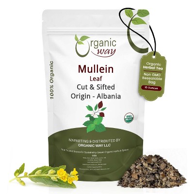 Organic Way Mullein Leaf Cut & Sifted 1 Lbs