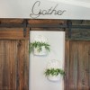 AuldHome Design Wall Hanging Pocket Baskets, Rustic Farmhouse Decor Wicker Painted Baskets - 4 of 4
