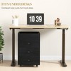 NicBex 3-Drawer File Cabinet with Wheels Mobile Filing Under Desk Storage with Removable Tray Storage Cabinet for Home, Office - 2 of 4