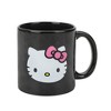 Hello Kitty Face Outlines 16 Oz Heat-Reactive Black Ceramic Mug - 2 of 4