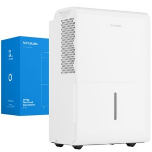 hOmeLabs 50 Pint Wi-Fi Dehumidifier for up to 7,000 Sq Ft Rooms (MAX 120 Pint at 95°F, 90% RH) – Humidity Control for Large Rooms and Basements - 1 of 4