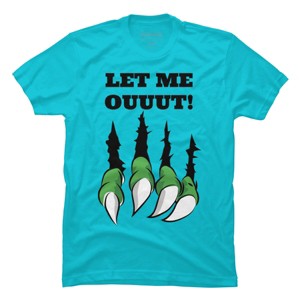 Men's Design By Humans Let the monster out halloween By ArtStyleAlice T-Shirt - 1 of 3