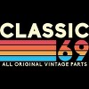 Men's Design By Humans Classic 69 all original parts funny 50th birthday vintage gift By JoshuasPlayhouse T-Shirt - 2 of 2