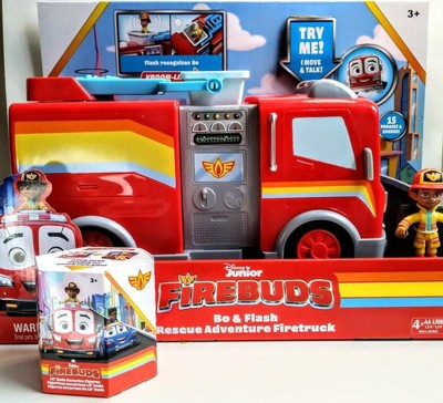 Disney Junior Firebuds, Bo and Flash, Action Figure and Fire Truck Vehicle