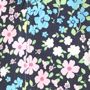 navy floral patchwork
