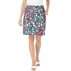 Woman Within Adjustable Waist Chino Skort - 1 of 3