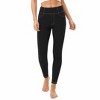 Women's High - Waisted Denim - Look Leggings with Faux Pockets and Contrast Stitching - 2 of 4