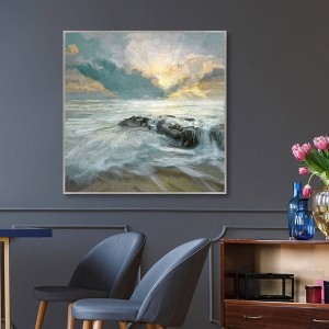 Masterpiece Art Gallery 35"x35" Sunrise Tides Wall Art - 1 of 4