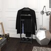 HDZNVF Accent Portable Garment Rack,Clothes Valet Stand with Storage Organizer - 4 of 4