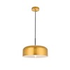 Elegant Lighting Gil 1-Light Chrome Pendant with Seeded Clear Glass Globe - 4 of 4