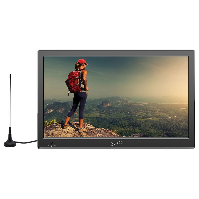 Supersonic® 13.3-Inch Portable LED TV with HDMI® and FM Radio, 5 of 7