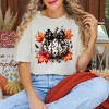 Simply Sage Market Women's Coquette Animal Print PumpkinShort Sleeve Garment Dyed Tee - 2 of 4