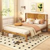 Costway Twin/Full/Queen Size Bed Frame with Headboard Under-Bed Space No Box Spring Needed - 2 of 4