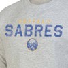 NHL Buffalo Sabres Men's Long Sleeve Ash Gray Crew Neck Fleece Hooded Sweatshirt - 3 of 3