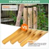 Unique Bargains Bamboo Wood Outdoor Decorations Wind Chimes 26 Inch Wood Color 1 Pc - 3 of 4