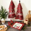 The Lakeside Collection Christmas Deer Housewares Collection - Set of 2 Kitchen Towels - 4 of 4