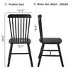Kumasinova Set of 4 Dining Chairs (FAS Quality) – Rounded Edges,  Solid Wood Chair with Curved Backrest, Farmhouse Kitchen Chair, Open Paint Finish - 4 of 4