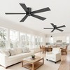 Airsurfer 42" Black Ceiling Fan with 5 Plywood Blades Modern Ceiling Fan with Remote Control 6 Speeds Motor for Livingroom Apartment - 4 of 4