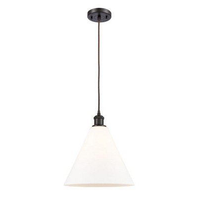 Berkshire - 1 Light Cord Hung Mini Pendant In Industrial Style-14.75 Inches Tall and 12 Inches Wide