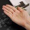 Unique Bargains DIY Craft Brass Hollow Round Jewelry Connecting O-Rings 50 Pcs - 4 of 4