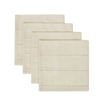 Izod Chadwick Linen Gold Lurex Set of 4 Napkins