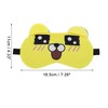 Unique Bargains Soft Cartoon Sleep Mask Square Eyes Yellow 1 Pc - 4 of 4