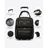 LUGGEX Underseat Carry On Luggage with Wheels, Softside Personal Item Suitcase, Underseat 16 Inch, Black - 3 of 4