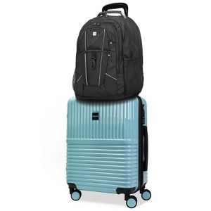 World Traveler Dejuno Ultimate Travel Combo Spinner Carry-On & Laptop Backpack 2-Piece Luggage Set - 1 of 4