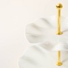 Ruffled Ceramic Two Tier Serving Stand Cream - kate spade new york x Target - 3 of 3