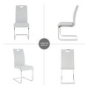 Anybear Modern Dining Chairs with Faux Leather Padded, Set of 4 - 4 of 4