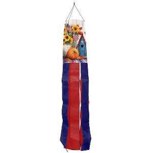 Briarwood Lane Fall American Autumn Windsock Wind Twister 40x6 - 1 of 2