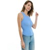 Derek Heart Juniors Sleeveless High Neck Fitted Seamless Tank Top - 2 of 3
